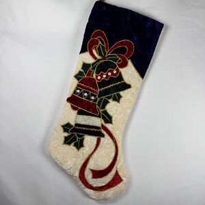 Vintage Velvet Christmas Stocking